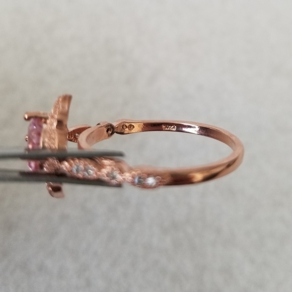 *only size 9 left!* Pink Rose Gold Ring - Picture 5 of 7